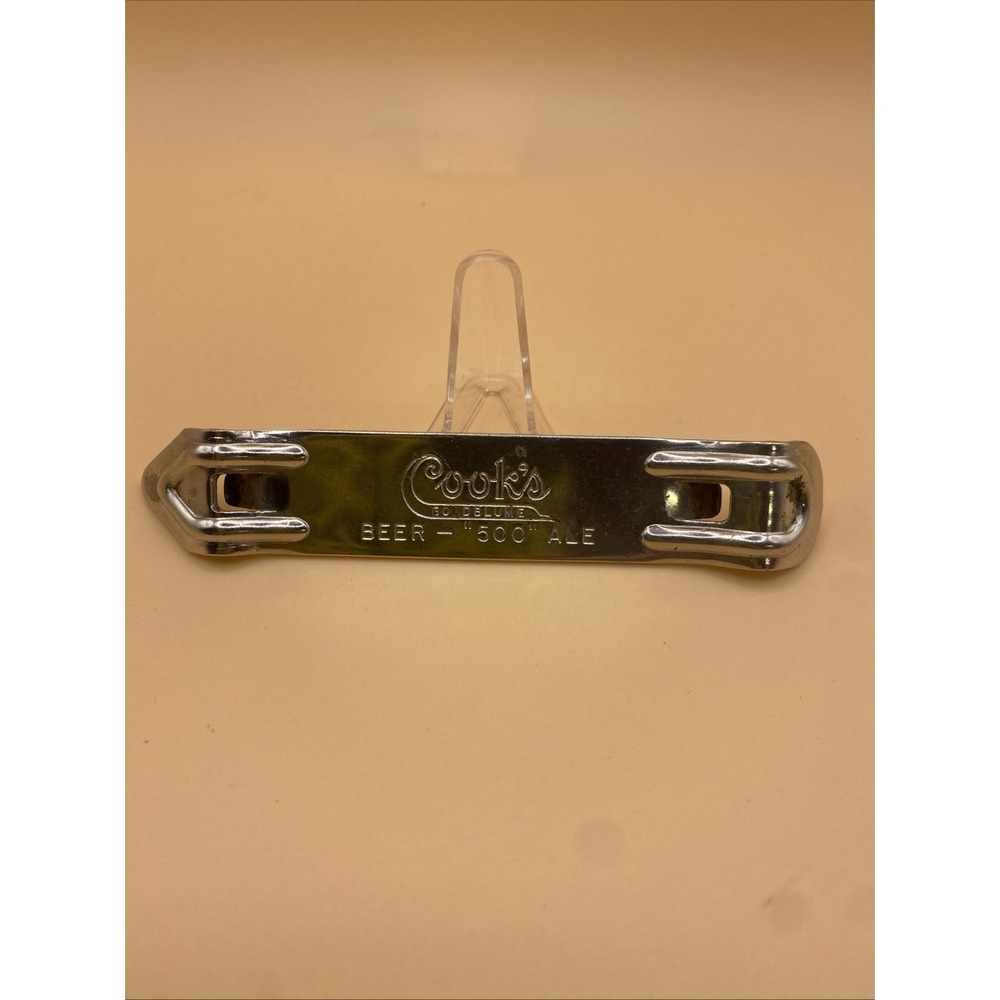 VTG Cook's Goldblume "500" Ale Bottle Opener Cook Company Evansville Indiana